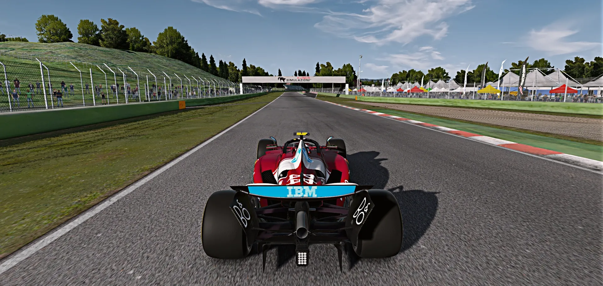 Assetto Corsa in-sim view — the racing sim Rivazza pulls live telemetry from